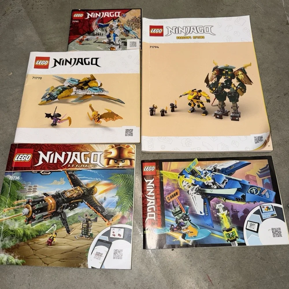 LEGO Ninjago Instruction Manual‎ Lot 71794 71770 71736 Dragons Rising